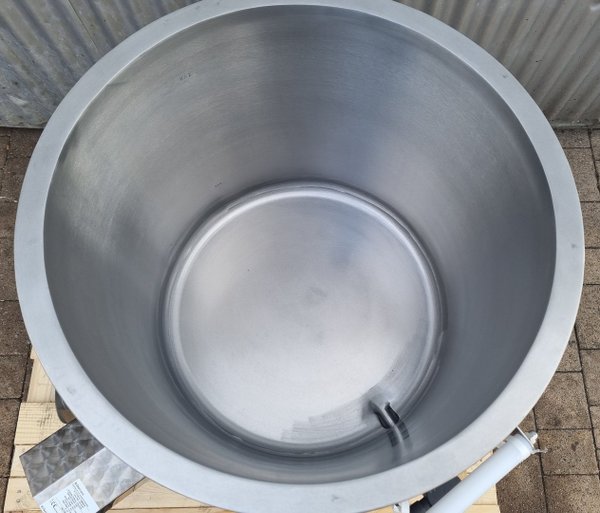 150 Liter Beistellkessel aus Edelstahl (Glyzerinbadkessel)