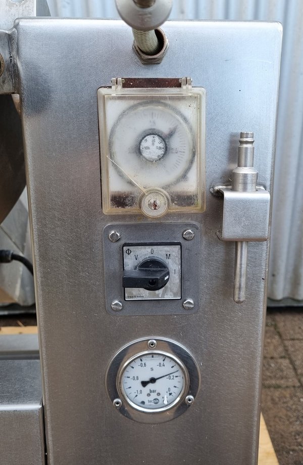 Poltermaschine (Rühle MTR 100) mit Zeitschaltuhr und Vakuum